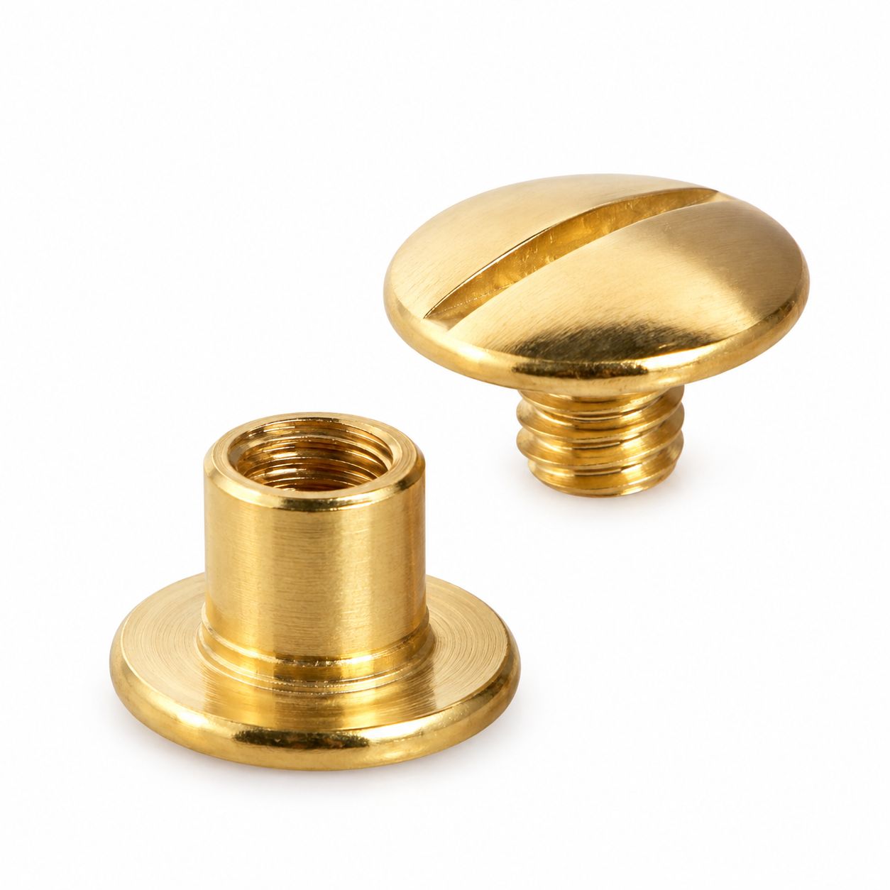 Speisekartenschrauben Gold Buchschrauben