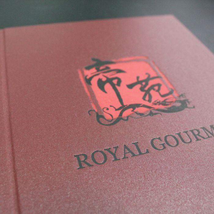 Speisekarte mit Klemme in Bordeauxrot, Größe M, Royal Gourmet