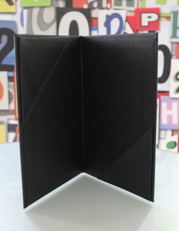Rechnungsmappe Elegance schwarz mit Ecken 2