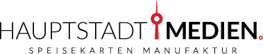 Hauptstadt Medien Speisekarten Manufaktur - Speisekarten Onlineshop