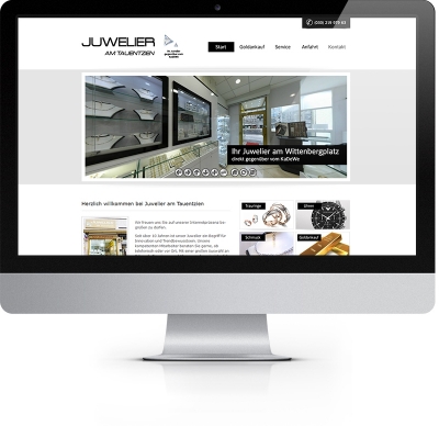 Webdesign Referenz - Juwelier am Tauentzien