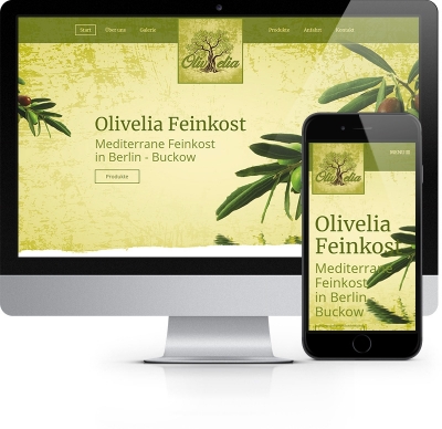 Webdesign Referenz - Olivelia Feinkost