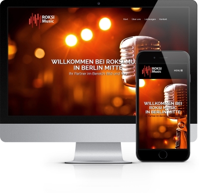 Webdesign Referenz - Roksi Music