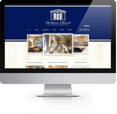 Webdesign Referenz - Taverna Hellas