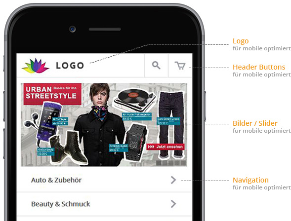 Webdesigner Berlin - mobiler Online-Shop